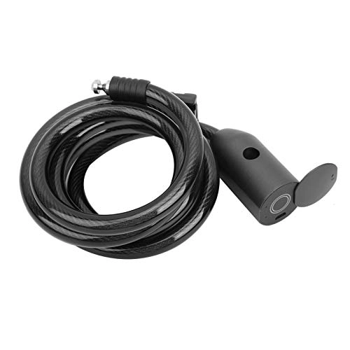 Bike Lock : Bike Lock Cable, USB Charge Anti-Theft Waterproof Bicycle Security Cable for Bike for Scooters
