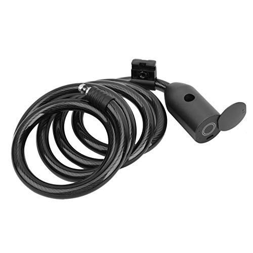 Bike Lock : Bike Lock Cable, USB Charge Waterproof Anti-Theft Bicycle Security Cable Durable for Bike for Scooters