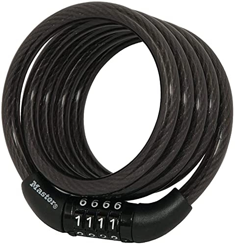 Bike Lock : Bike Lock Cable with Combination, 2 Pack Black