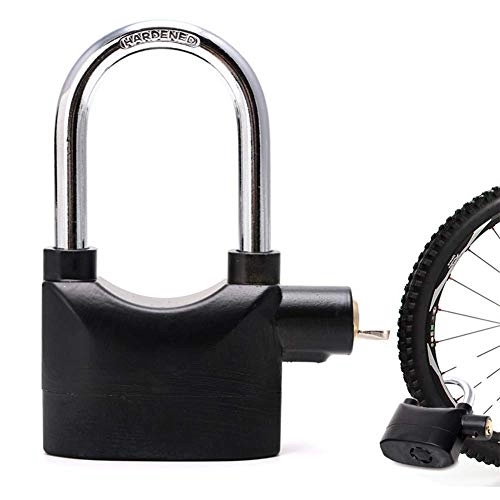 Bike Lock : Bike Lock Heavy Duty, Waterproof Alarm Bicycle lock Siren Alarm Padlock for Motorcycle Long Beam Bicycle Bike Padlock