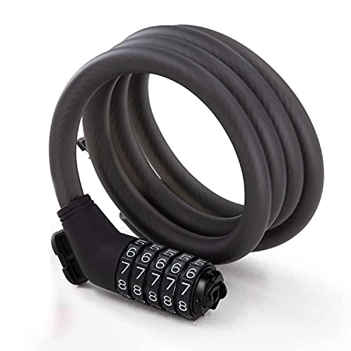 Bike Lock : Bike Lock Lock Cable Spiral Bike Cycling 5 numeral Code Combination Bicycle Security Bicycle Lock Outdoor Riding Equipment