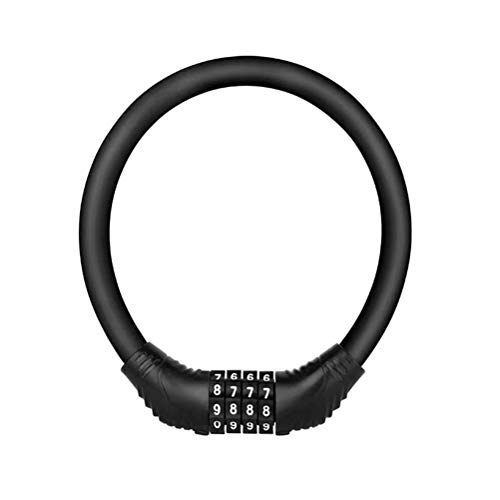 Bike Lock : Bike Lock, SLN Cycling Cable Locks, Security Anti-Theft Bicycle Chain Lock, with 4-Digit Smooth Dial(Black)