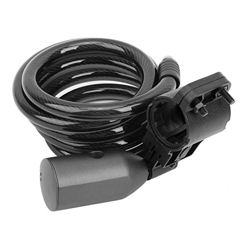 Bike Lock : Bike Lock, USB Charge Waterproof Durable Bike Lock Cable for Scooters for Bike