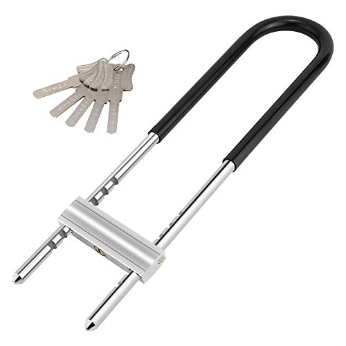 Bike Lock : Bike locks - Heavy Duty U Lock with U-Lock Shackle and Bicycle Lock Mount Holder + 1200mm Steel Chain Cable Bike Lock, U lock