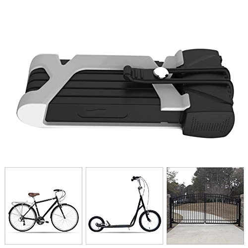 Bike Lock : Bike Locks, Strong Folding Lock For Bicycle Eletronic Bike Motorcycle MTB Mountain Road Bike Strong Folding Anti-theft Bicycle Cycle Lock, Bike Lock with Keys, White