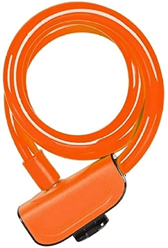 Bike Lock : Bike theft lock chain, Bike lock Bike Cable Lock Super Anti-theft Locks for Bicycle Electric Bike Motorcycle Gates Copper Core Durable Steel Lock-Orange bicycle lock (Color : Blue) ( Color : Orange )