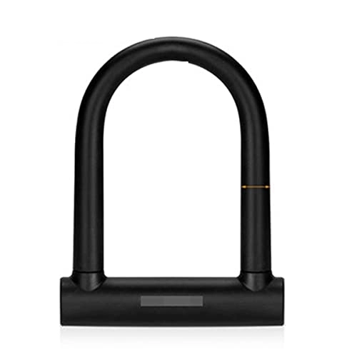 Bike Lock : Bike U Lock, Bicycle Locks, Steel Chain Cable, Durable & Anti-Thef, High-Security Heavy Duty U Lock, with Mount Bracket. (Color : Black, Size : 16cmx17cmx14cm)