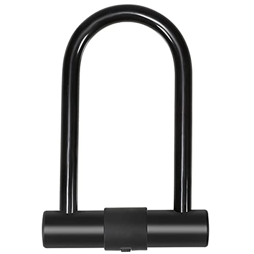 Bike Lock : Bike U Lock Heavy Duty Bike Lock Bicycle U Lock, Length Security Cable With Sturdy Mounting Bracket For Bicycle, Motorcycle And More (Color : Black, Size : 187mm-122mm)