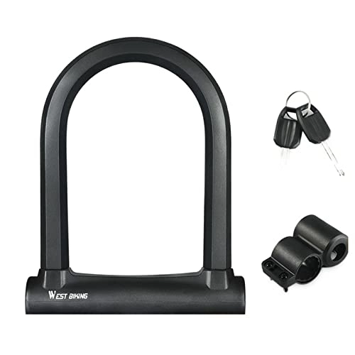 Bike Lock : Bold Bike Lock Hard Anti-Theft Safety Motorcycle Electric Scooter Wheel MTB Road Cycling U Lock Bicycle Accessories (Color : 068 Enlarge Lock)