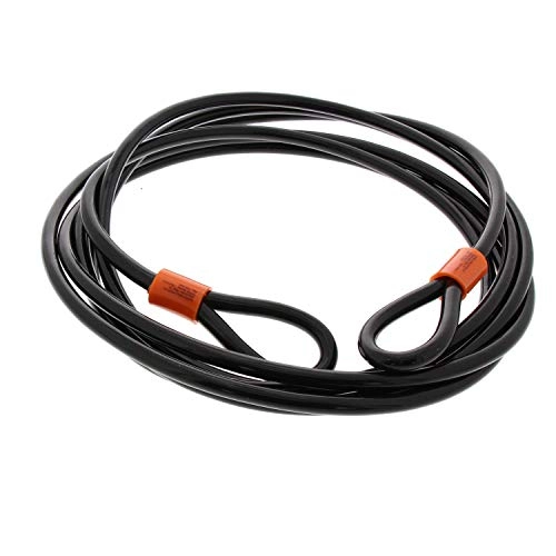 Bike Lock : Burg-Wchter 750 500 Coil Cable with Loops, Black, 5 m