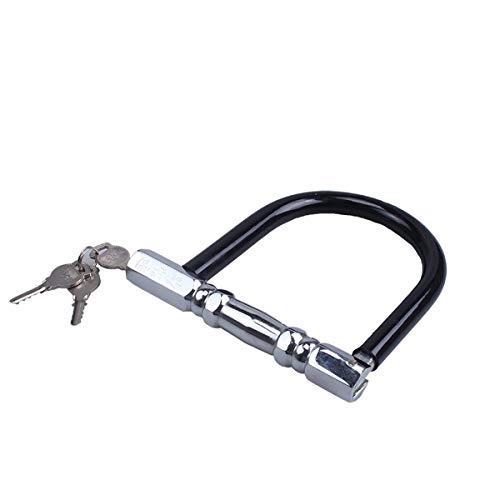 Bike Lock : BXU-BG Key bicycle lock, mountain bike electric motorcycle U-lock, black