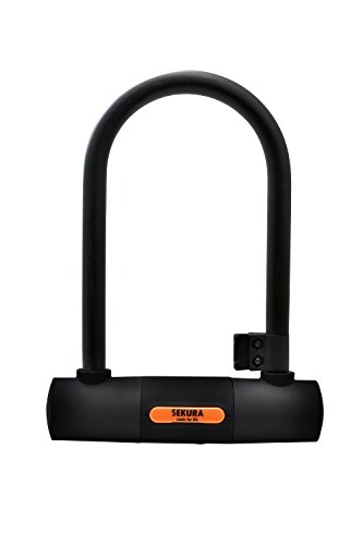 Bike Lock : Büchel 60500305 Sekura U-lock bicycle lock, Black, incl. 2 keys