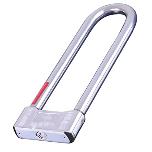 Bike Lock : CAAL Anti-Theft Lock Safety U-shaped lock double-open to prevent hydraulic shears lock cylinder motorcycle electric vehicle safety car lock Bicycle U-shaped Lock