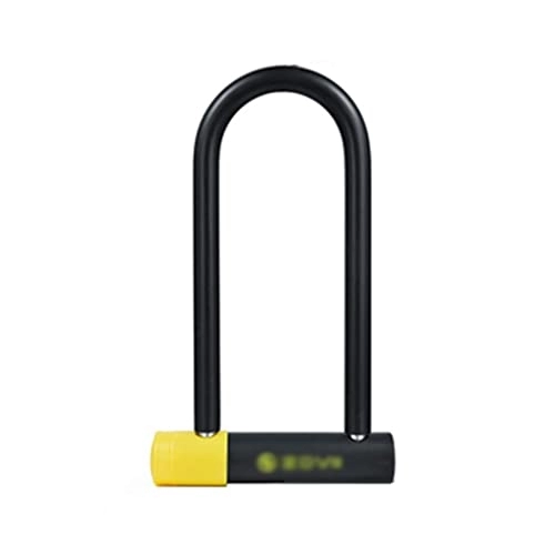 Bike Lock : CAAL Bike lock Electric Vehicle Safety Lock Scooter Lock Glass Door Lock Shear Lengthening Bicycle Lock U-shaped Alarm U-lock