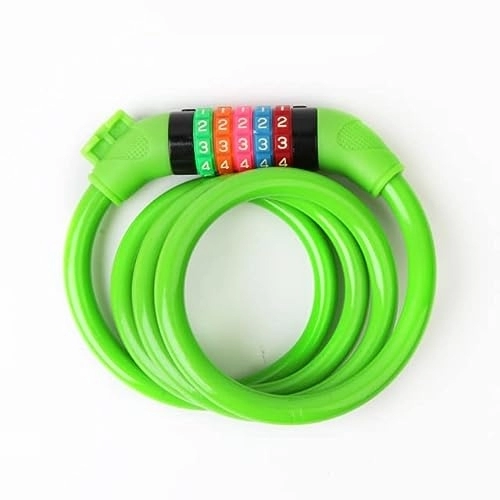 Bike Lock : Cable Bicycle Locks Combination Password Security Anti-Theft Portable Fixed Motorcycle Locks