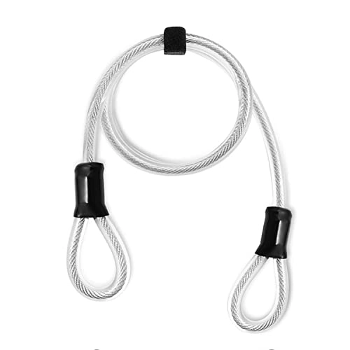 Bike Lock : Cable Lock, Chain Lock Loop Cable Universal 10m Length - Steel Cable Lock with Plastic Coating - Multipurpose Bike Cable Padlock and Chain