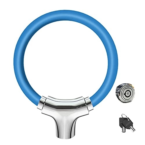 Bike Lock : Cable Locks Heavy Duty Anti Theft Small Bicycle Stroller Wheel Lock with Key O Lock Circle