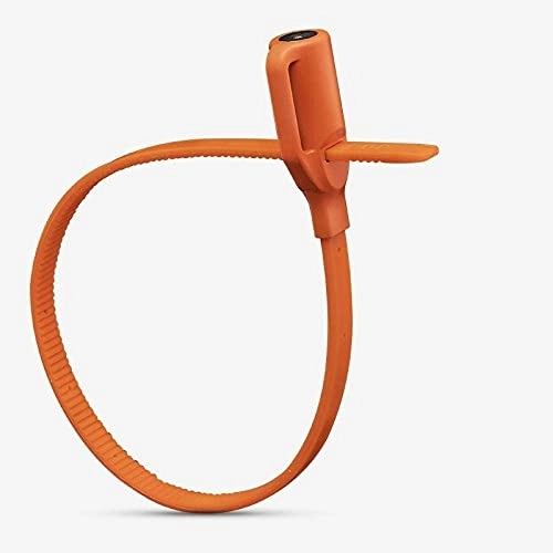Bike Lock : Cable Ties Bicycle Lock Anti-Theft Lock ski Board Portable Luggage Lock-Key Style-Orange