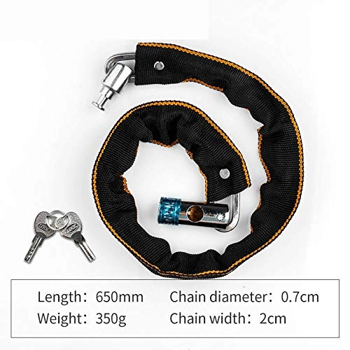 Bike Lock : CCZ Bicycle Lock bicycle lock safe Metal anti-theft bike chain with lock security reinforced chain-B