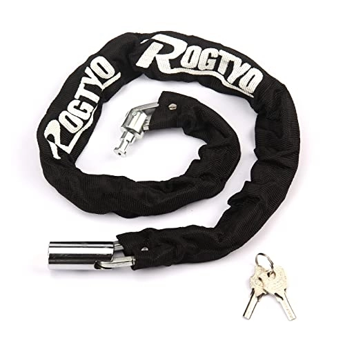 Bike Lock : Chain Bicycle Lock, Bike Lock Heavy Duty Anti-Theft Cut Resistance Bicycle Chain Lock with 2 Keys for Bike Scooter Outdoor Use(2.9 Ft)-Black
