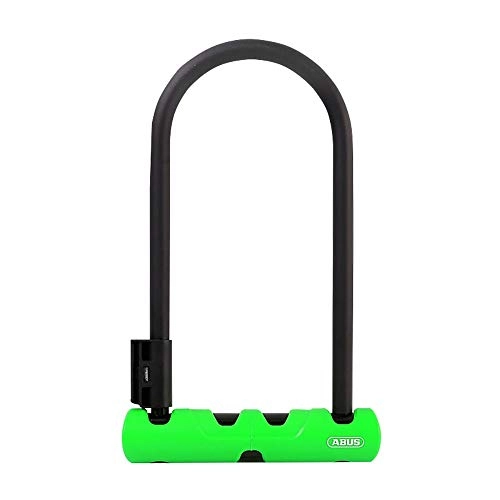 Bike Lock : CHENCYC Security&Portable Bicycle Locks Electric Car Lock Double Open U-lock Motorcycle Lock Car Lock U-lock Lock High Security for Cycling Outdoors (Color : Green, Size : S)