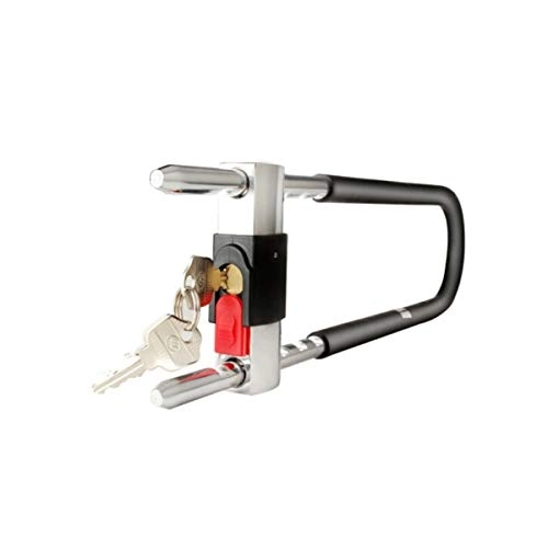 Bike Lock : CHUJIAN Glass Door Lock / Double Open Office Door Lock / U Type Lock Anti-theft Lock / Battery Car Lock Motorcycle Lock (Color : Black)