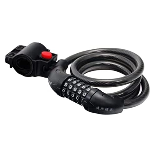 Bike Lock : Code Password Bike Combination Lock Bike Cable Lock Tough Security Coded Steel Wiring Bicycle Safety Lock