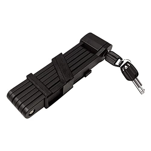 Bike Lock : Compact Folding Bike Lock with Keys and Case - Lightweight High Security Bicycle Lock - Heavy Duty Anti Theft Smart Secure Guard for Bikes or Scooters