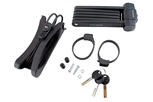 Bike Lock : CONTEC 0.352.106 / 9 Folding Lock, Black, 85 cm Lang
