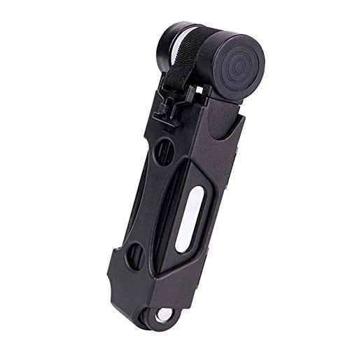 Bike Lock : Crazyfly Folding Bike Lock, Portable Anti Theft Hard Safety LED Light Design Lock for Mountain Bike Motorcycle