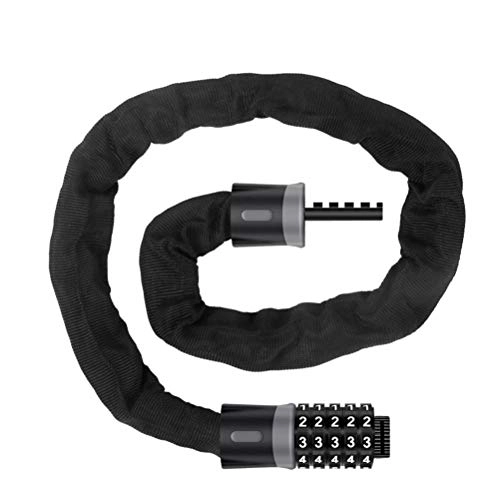 Bike Lock : Cycling Cable Locks, SLN Combination Padlocks, Security Anti-Theft Bicycle Chain Lock, 5 Digit Resettable(Black)