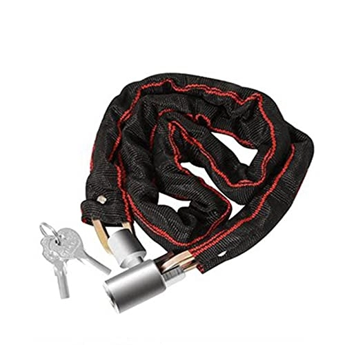 Bike Lock : Cycling Lock Multi-length Portable Security Anti-theft Lock, Wear-resistant Cloth Cover For Bicycles, Motorcycles, 2 Keys(Size:7.2mm-1.05m)