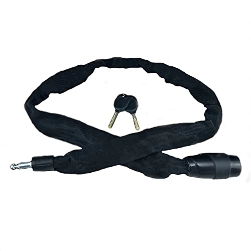 Bike Lock : Cycling Lock Portable Chain Lock With Wear-resistant Cloth Cover To Protect Bicycles, Motorcycles, And Personal Property. Bring Two Keys(Size:0.95m)