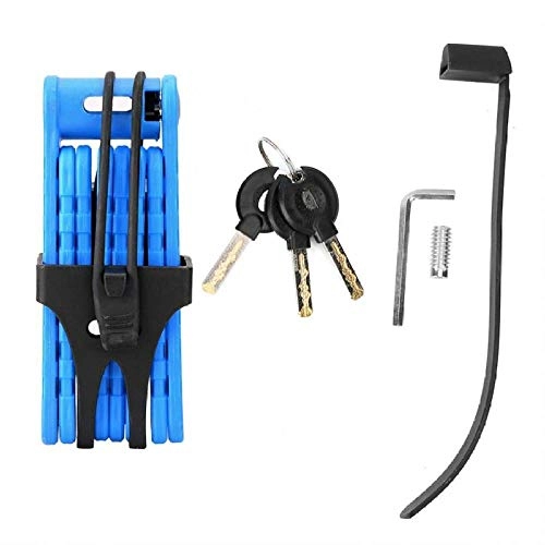 Bike Lock : Cylinder Locklock Cylinders Security Cylinder Deadboltportable Anti-Theft Security Foldable Lock for Bike Bicycle Motorcycle Electrombile-Sky_Blue