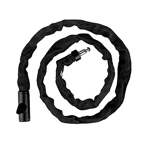 Bike Lock : DEFAAZ Chain Lock / Portable Electric Vehicle Lock Bicycle Lock Folding Chain Lock Battery Wheel lock-90cm (Color : 120cm)