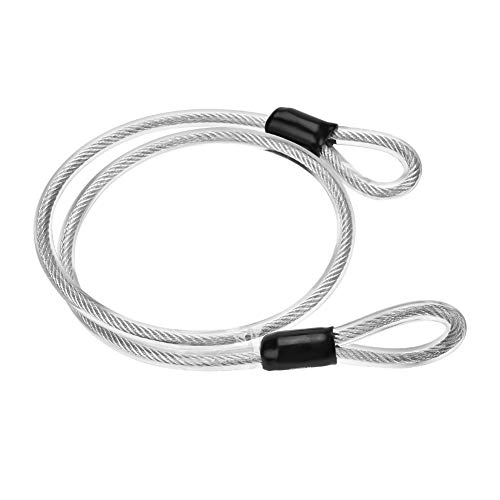 Bike Lock : Demeras Safety Cable Strong Stainless Steel Anti-Theft Bike Bicycle U-shaped Security Safety Cable Lock