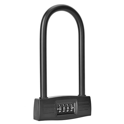 Bike Lock : Demeras U-Type 4 Digit Combination Password Lock Bike Anti-theft Lock for Bicycle Toolbox