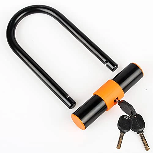 Bike Lock : dfgdfg Bicycle U-Shaped Lock, Motorcycle Anti-Theft Mountain Bike Steel Cable Bar Electric Vehicle, for Motorcycle Helmet, Cycling Gear, Travel Luggage, A
