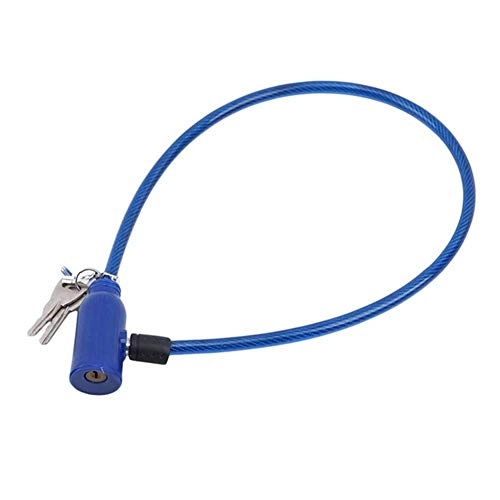 Bike Lock : DHTOMC Multi-purpose Bicycle Lock Exquisite Steel Cable Lock Outdoor Bike anti-theft Lock n Bike Wire Lock Accessories (Color : Blue) (Color : Blue) Xping (Color : Blue)