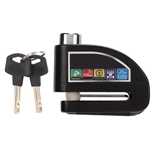 Bike Lock : Disc Brake Alarm Lock, Security Disc Brake Lock 110db Anti Theft Alarm for Motorcycles Electric Bicycles Mountain Bike