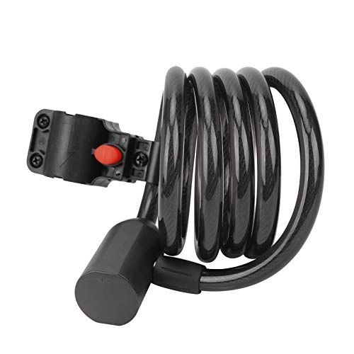 Bike Lock : Dustproof IP65 Waterproof Fast Recognition Steel Rope Lock Bluetooth Lock, for Bike Security, for Anti-theft