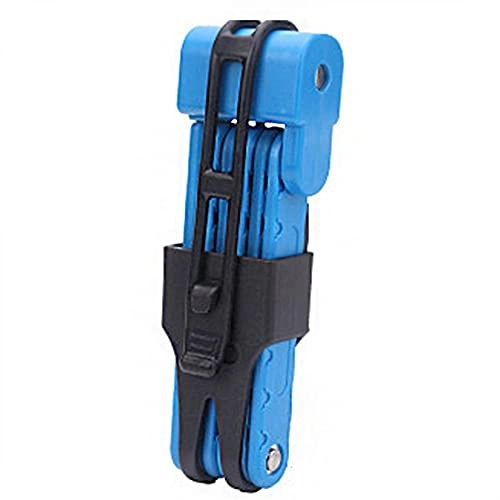 Bike Lock : DYTWXG Retractable Bike Lock Portable Bike Folding Lock, 6 Joints Alloy Steel Chain Lock with Storage Bracket, Compact Bicycle Security Lock, B