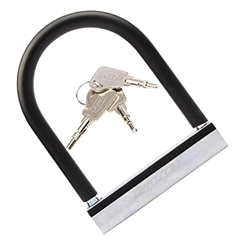 Bike Lock : ELAULA Bike Lock With Key Bike Locks Lock Heavy Duty Anti Theft With U Shackle For Outdoor Cycling (63cm)