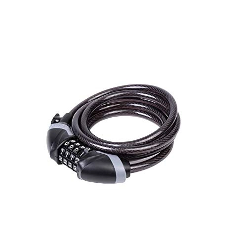 Bike Lock : EVO Resettable Combination Bike Cable Lock 6-Foot-Long Cable x 10mm Diameter - Mounting Bracket Included