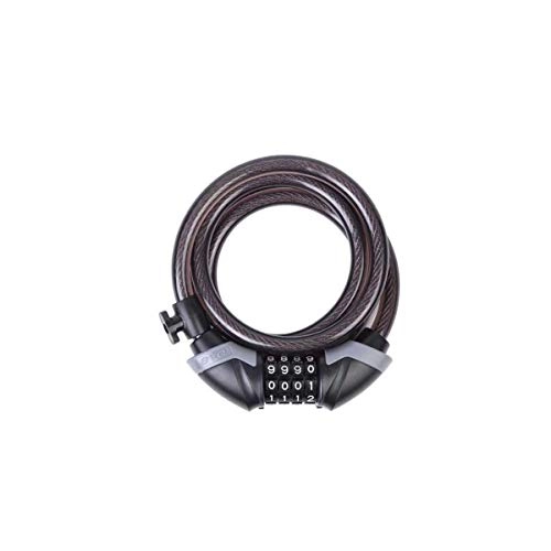 Bike Lock : EVO Resettable Combination Bike Cable Lock 6-Foot-Long Cable x 12mm Diameter - Mounting Bracket Included