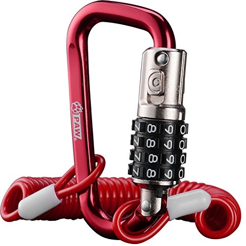 Bike Lock : Extrbici Bike Code Hook Lock Zinc Alloy 4-digit Password Extensible Steel Cable Anti-theft Lock