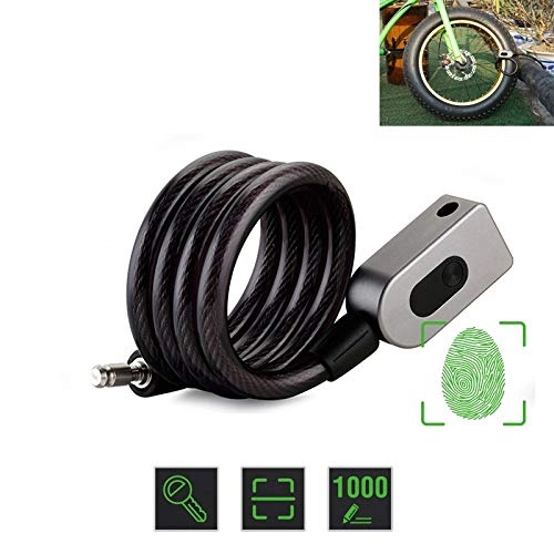 Bike Lock : Fayella Fingerprint Door Lock Anti-Theft Bike Lock for Bicycle / Motorcycle IP65 Waterproof