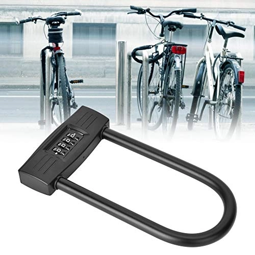 Bike Lock : Feg Combination Password U Lock Bicycle Lock Wear-Resisting Bicycle Motorcycle Electric Bicycle Motorcycle for Bike