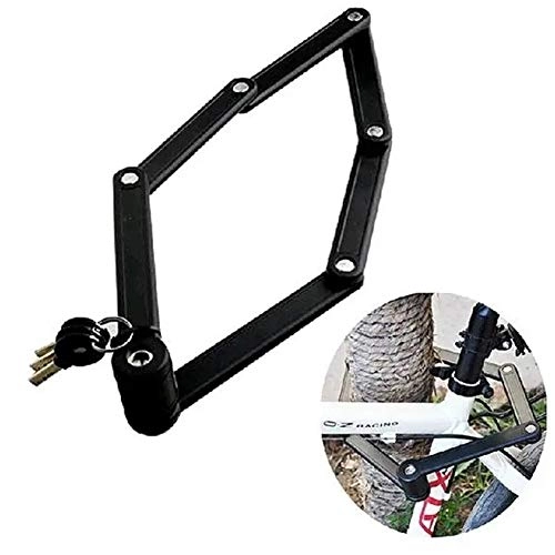 Bike Lock : FHJSK Bike Lock Anti Theft 6 Joints Foldable Bike Lock High Strength Bicycle Lock bicycle lock