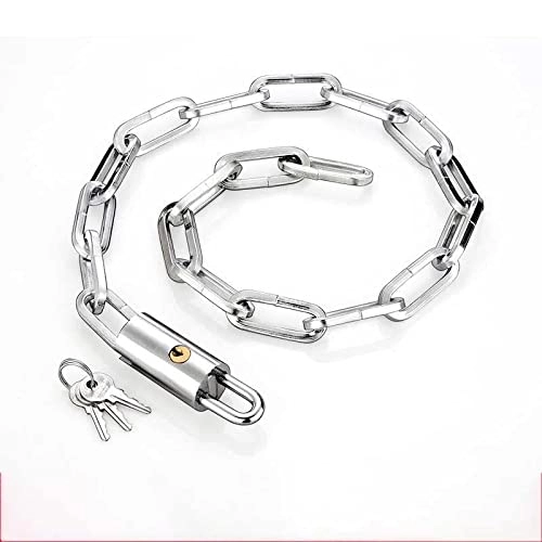 Bike Lock : FMGFGFMG Safety Bicycle Chain Lock Home Iron Chain Lock Anti-theft Lock Anti-shear Extended Chain Suitable for Motorcycles, Bicycles, Generators, Doors, Bicycles, Scooters (Size : 100cm)